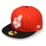 Бейсболка New Era - Cleveland Indians Pinballa 59FIFTY (scarlet/black)