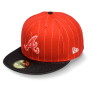 Бейсболка New Era - Atlanta Braves Pinballa 59FIFTY (scarlet/black)