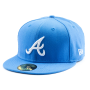 Бейсболка New Era - Atlanta Braves Basic (air force blue/white) 59FIFTY