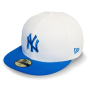 Бейсболка New Era - New York Yankees Basic Contrast Visor (white/cardinal blue) 59FIFTY