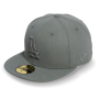 Бейсболка New Era - Los Angeles Dodgers Basic Tonal (storm gray) 59FIFTY