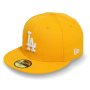 Бейсболка New Era - Los Angeles Dodgers Basic (gold/white) 59FIFTY