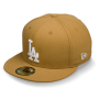 Бейсболка New Era - Los Angeles Dodgers Basic (wheat/white) 59FIFTY