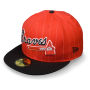 Бейсболка New Era - Atlanta Braves Pin Script (scarlet/black) 59FIFTY