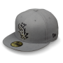 Бейсболка New Era - Chicago White Sox Scatter (storm gray/black) 59FIFTY