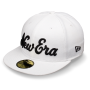 Бейсболка New Era - NE Script (white) 59FIFTY