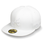 Бейсболка New Era - Atlanta Braves White on White 59FIFTY