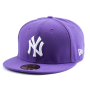Бейсболка New Era - New York Yankees Basic (varsity purple/white) 59FIFTY