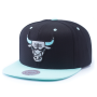 Бейсболка Mitchell & Ness - Chicago Bulls Green Glow Snapback (black)