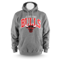Толстовка Mitchell & Ness - Chicago Bulls Team Arch Hoody (grey heather)