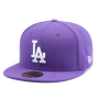 Бейсболка New Era - Los Angeles Dodgers Basic (varsity purple/white) 59FIFTY