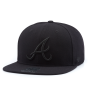 Бейсболка '47 Brand - Atlanta Braves Sure Shot BlackOnBlack Snapback