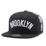 Бейсболка Mitchell & Ness - Brooklyn Nets Team Logo History Snapback (black)
