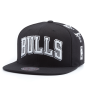 Бейсболка Mitchell & Ness - Chicago Bulls Team Logo History Snapback (black)