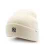 Шапка '47 Brand - New York Yankees Centerfield Cuff Knit (natural)