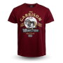 Футболка Hawkins & Joseph - Winston Garrison T-Shirt (oxblood)