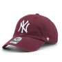 Бейсболка '47 Brand - New York Yankees Clean Up (dark maroon)