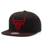 Бейсболка Mitchell & Ness - Chicago Bulls Contrast Stitch Snapback