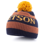 Шапка Stetson - Beanie Pompom (navy/brown)