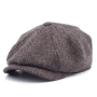 Кепка Lierys - 8-Panel Wool Flat Cap (brown/grey)
