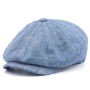 Кепка Lierys - 8-Panel Linen Flat Cap (light-navy)