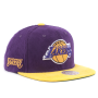 Бейсболка Mitchell & Ness - Sueduroy Snapback NBA Los Angeles Lakers (purple)