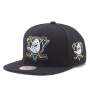 Бейсболка Mitchell & Ness - Stripes Snapback NHL Anaheim Ducks (black)