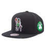 Бейсболка Mitchell & Ness - Stripes Snapback NBA Boston Celtics (black)