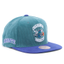 Бейсболка Mitchell & Ness - Sueduroy Snapback NBA Charlotte Hornets (sky blue)