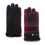 Перчатки Stetson - Gloves Goat Suede / Shadow Plaid (black-red)